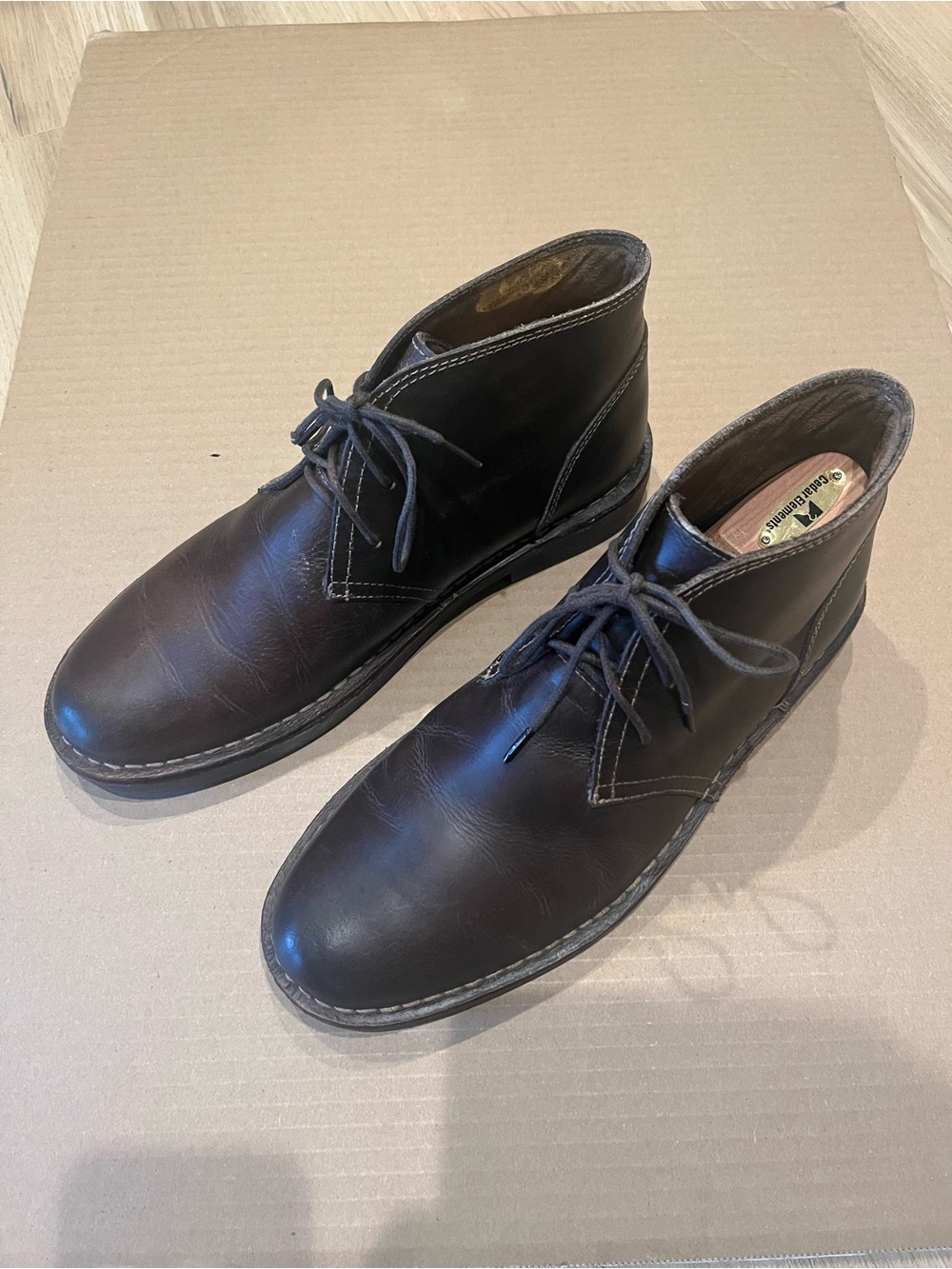 Dockers Men's Dark Brown Leather Chukka Boots